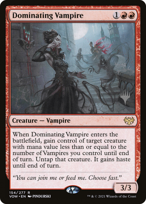 Dominating Vampire (PPNEO-) [Innistrad: Crimson Vow Promos] MTG Single Wizards of the Coast