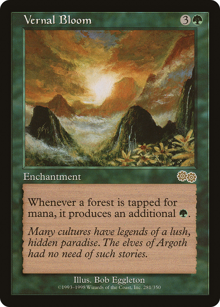 Vernal Bloom (USG-281) [Urza's Saga] MTG Single Wizards of the Coast