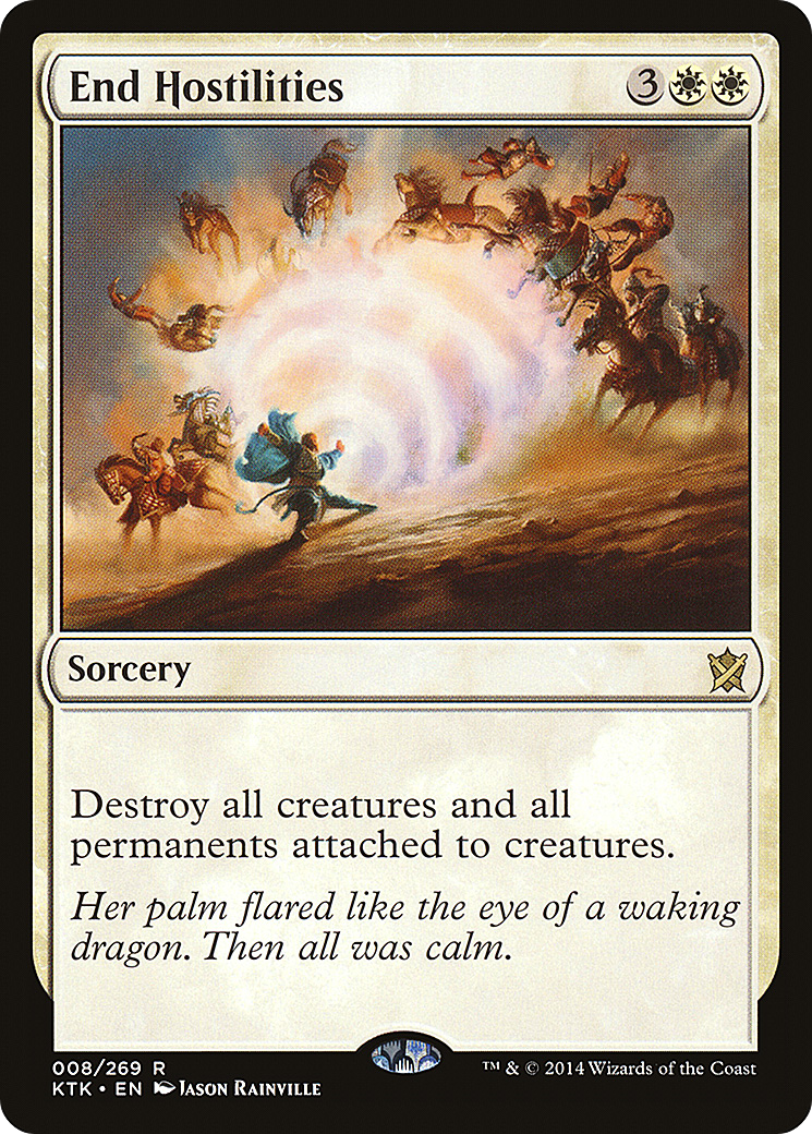 End Hostilities (KTK-008) [Khans of Tarkir] Foil MTG Single Wizards of the Coast