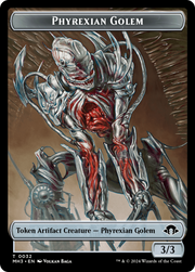 Eldrazi Spawn // Phyrexian Golem Double-Sided Token [Tokens] Modern Horizons 3 Tokens MTG Single Magic: The Gathering