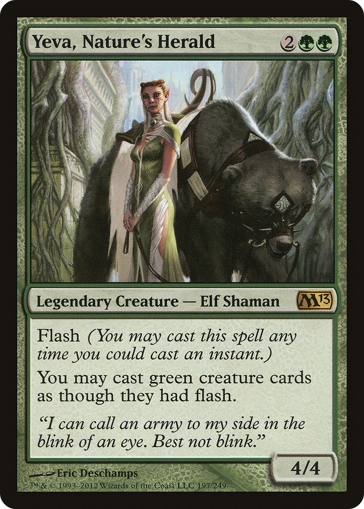 Yeva, Nature's Herald (M13-197) [Magic 2013] Foil MTG Single Wizards of the Coast