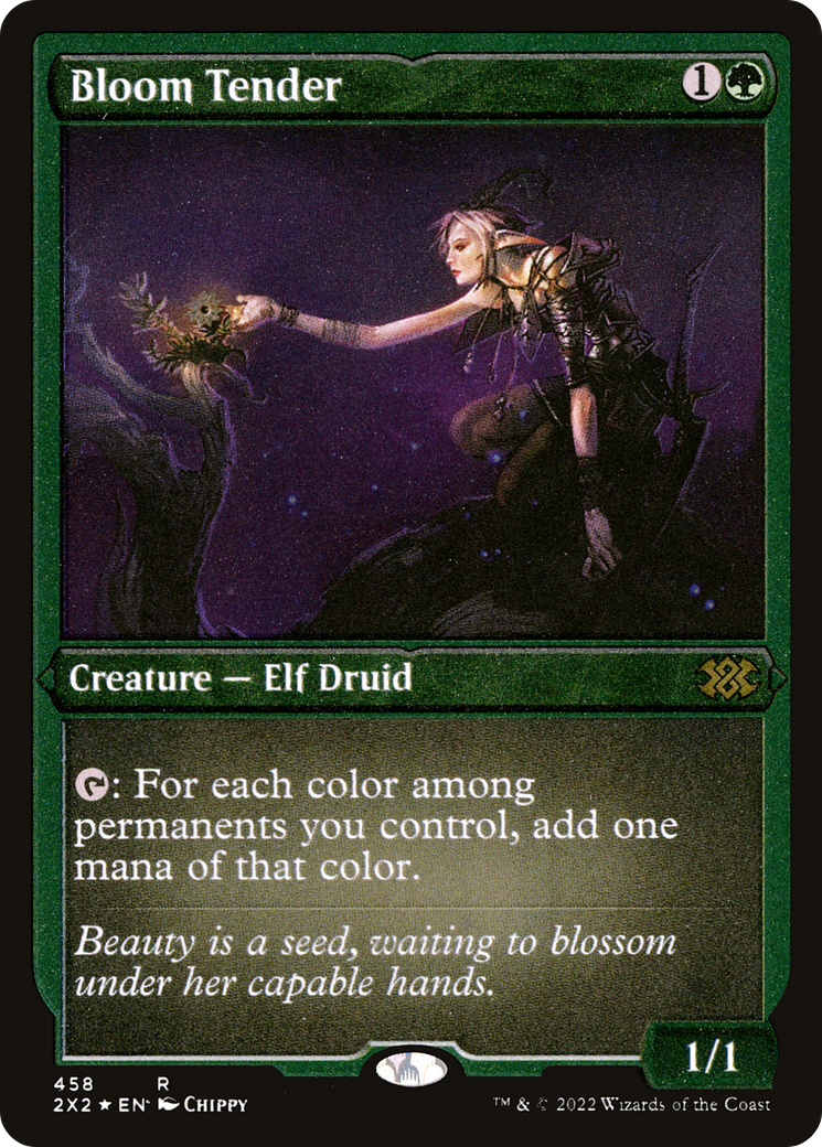 Bloom Tender (Foil Etched) (2X2-458) [Double Masters 2022] Foil MTG Single Wizards of the Coast