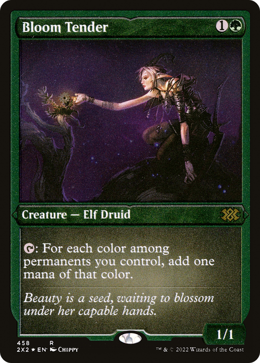 Bloom Tender (Foil Etched) (2X2-458) [Double Masters 2022] Foil MTG Single Wizards of the Coast