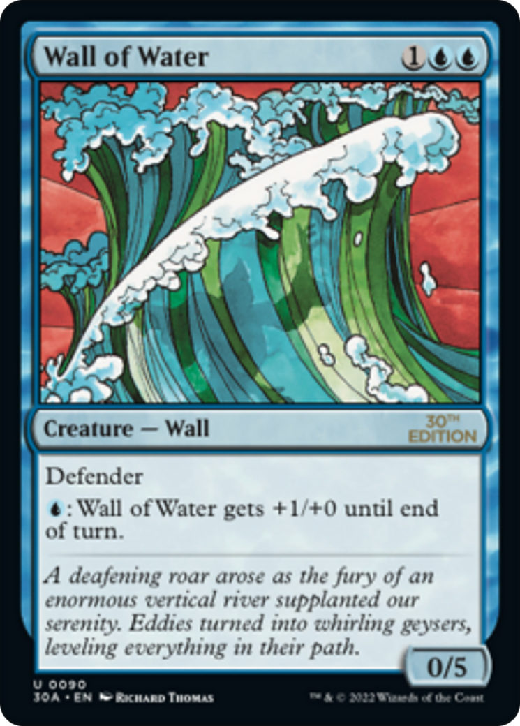 Wall of Water (30A-090) [30th Anniversary Edition] MTG Single Wizards of the Coast