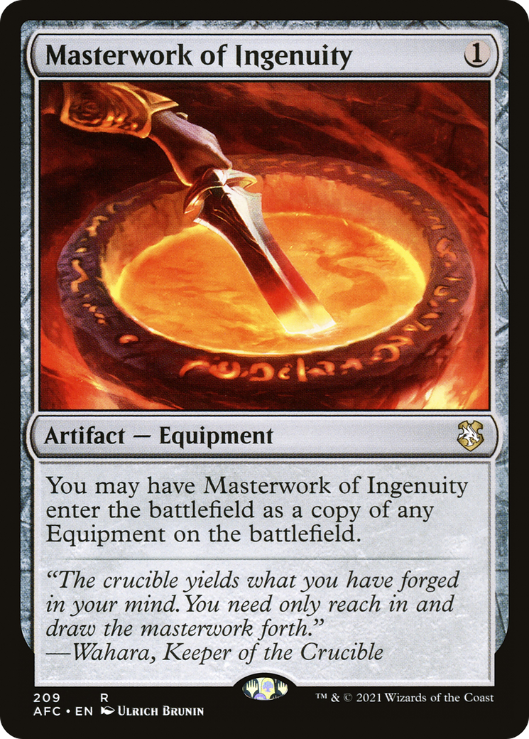 Masterwork of Ingenuity (AFC-209) [Forgotten Realms Commander] MTG Single Wizards of the Coast