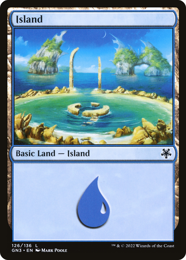 Island (GN3-126) [Misc] Game Night: Free-for-All MTG Single Wizards of the Coast
