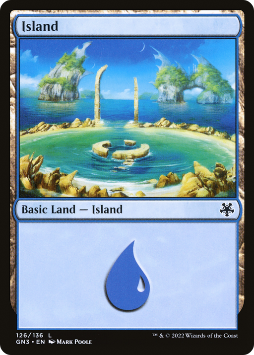 Island (GN3-126) [Misc] Game Night: Free-for-All MTG Single Wizards of the Coast