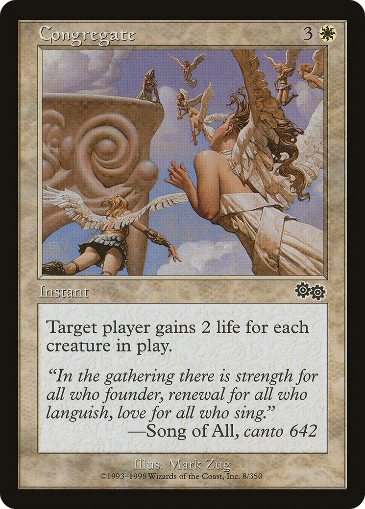 Congregate (USG-008) [Urza's Saga] MTG Single Wizards of the Coast