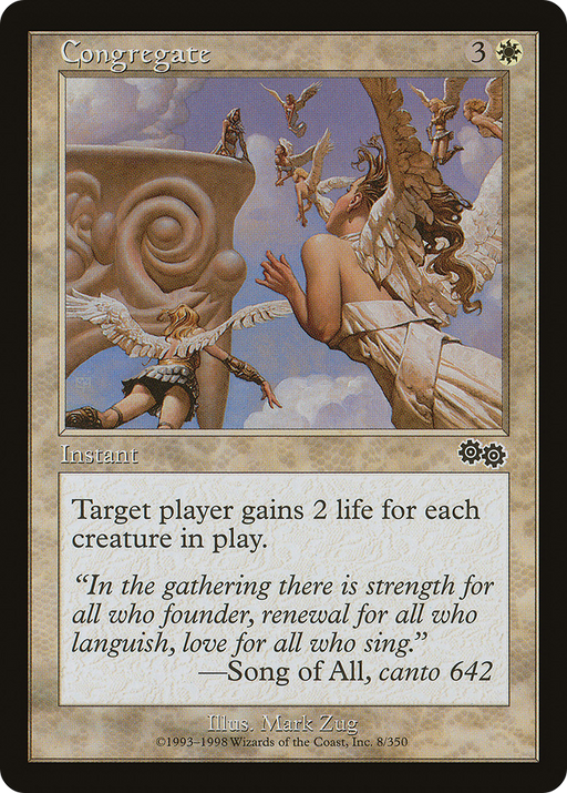 Congregate (USG-008) [Urza's Saga] MTG Single Wizards of the Coast