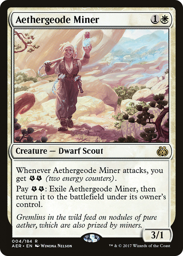 Aethergeode Miner (AER-004) [Aether Revolt] MTG Single Wizards of the Coast