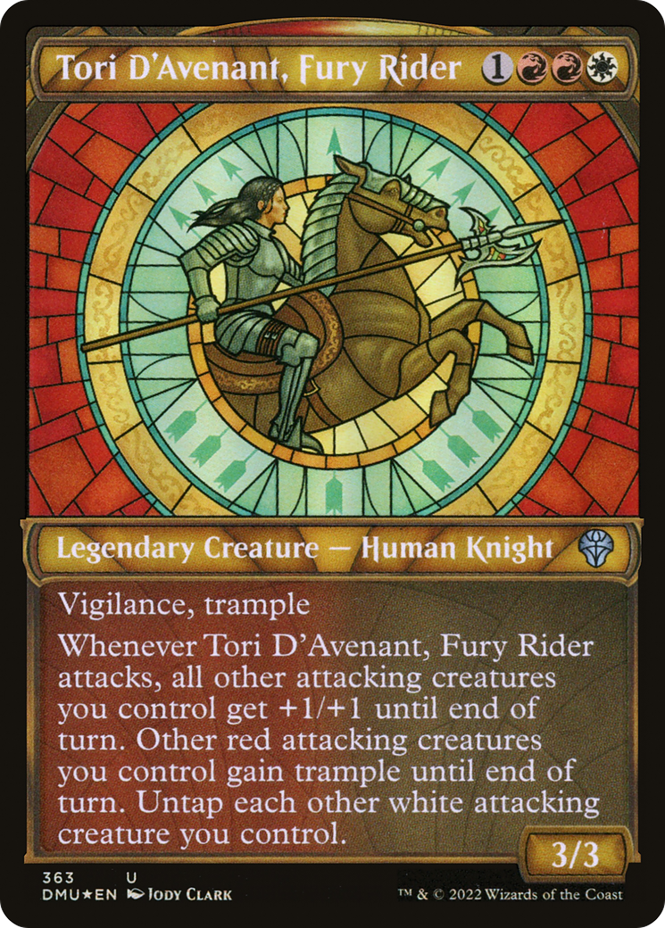 Tori D'Avenant, Fury Rider (Textured Foil) (DMU-363) [Dominaria United] (Showcase) Foil MTG Single Wizards of the Coast