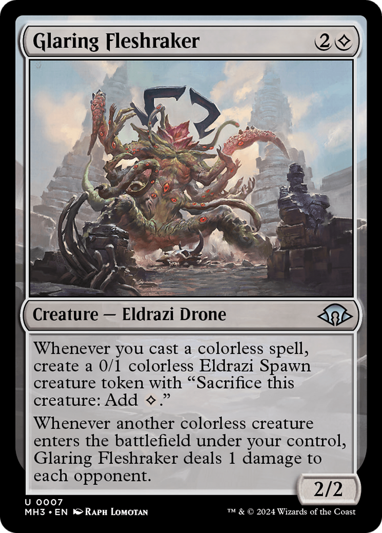 Glaring Fleshraker (MH3-007) [Modern Horizons 3] MTG Single Modern Horizons 3