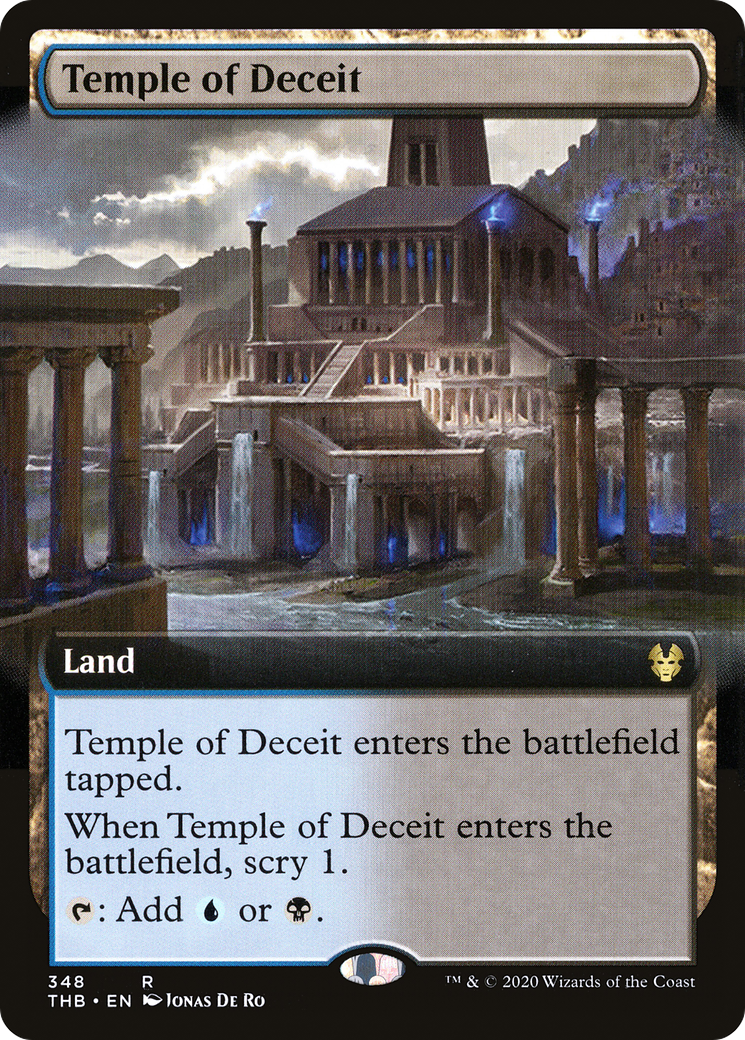 Temple of Deceit (THB-348) [Theros Beyond Death] (Extended Art) Foil MTG Single Wizards of the Coast