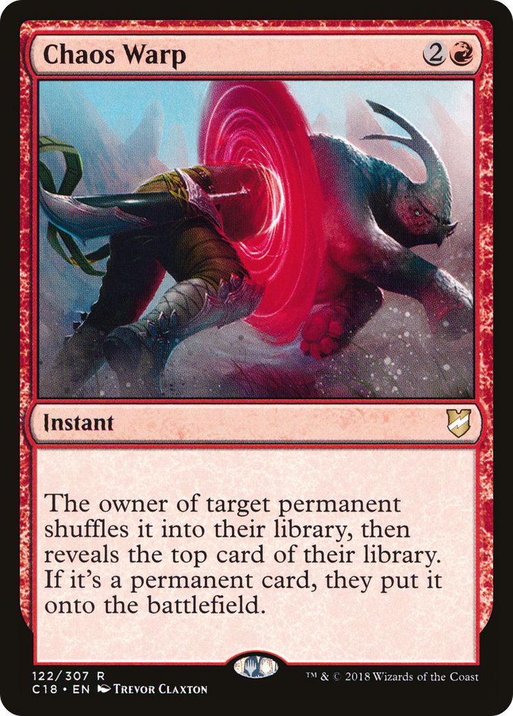 Chaos Warp (C18-122) [Commander 2018] MTG Single Wizards of the Coast