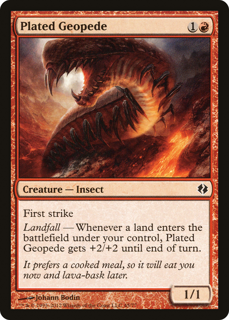 Plated Geopede (DDI-045) [Misc] Duel Decks: Venser vs. Koth MTG Single Wizards of the Coast