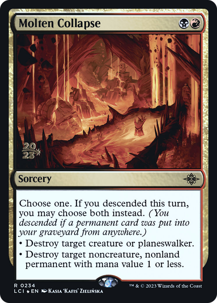 Molten Collapse (PRE-234) [The Lost Caverns of Ixalan Promos] Foil MTG Single Wizards of the Coast