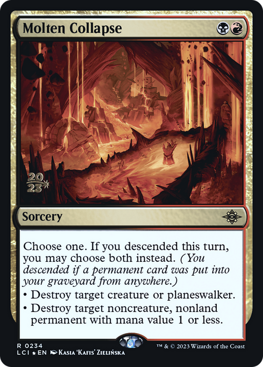 Molten Collapse (PRE-234) [The Lost Caverns of Ixalan Promos] Foil MTG Single Wizards of the Coast
