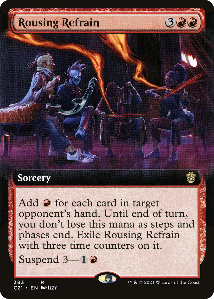 Rousing Refrain (C21-383) [Commander 2021] (Extended Art) MTG Single Wizards of the Coast