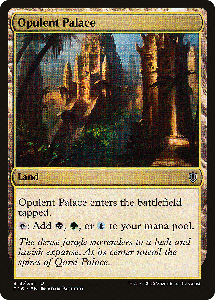 Opulent Palace (C16-313) [Commander 2016] MTG Single Wizards of the Coast