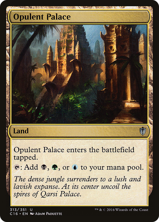 Opulent Palace (C16-313) [Commander 2016] MTG Single Wizards of the Coast