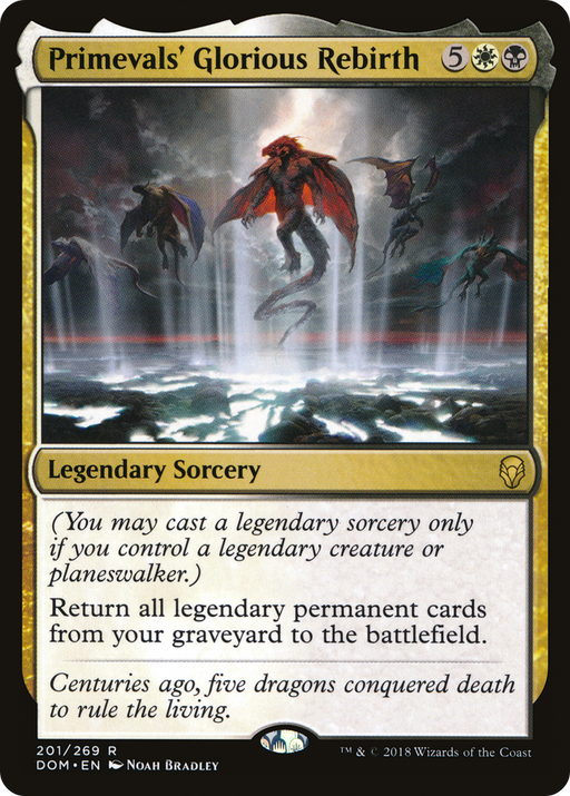 Primevals' Glorious Rebirth (DOM-201) [Dominaria] MTG Single Wizards of the Coast