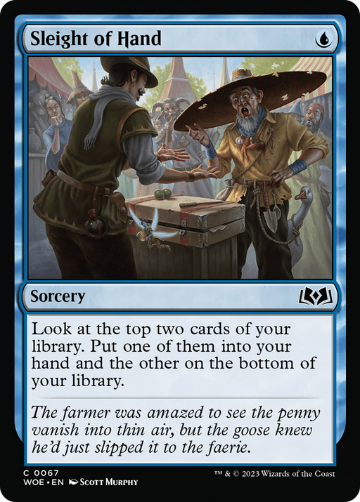 Sleight of Hand (WOE-067) [Wilds of Eldraine] Foil MTG Single Wizards of the Coast