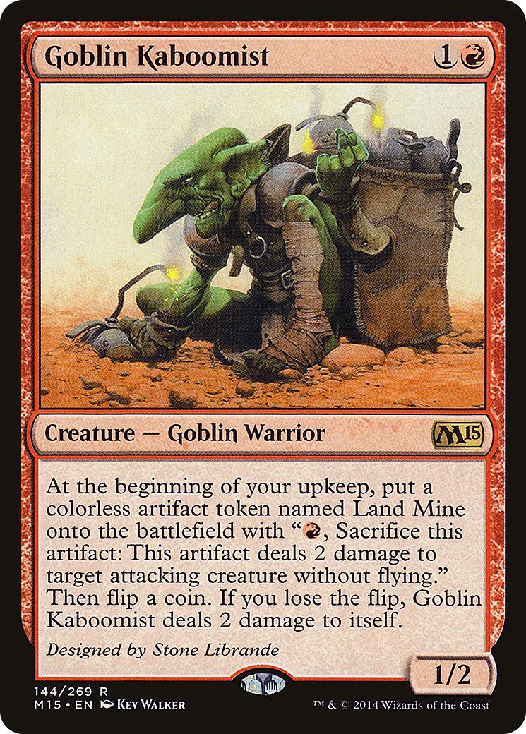 Goblin Kaboomist (M15-144) [Magic 2015] Foil MTG Single Wizards of the Coast