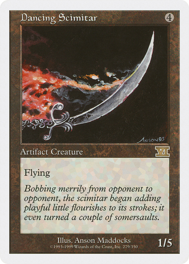 Dancing Scimitar (6ED-279) [Classic Sixth Edition] MTG Single Wizards of the Coast