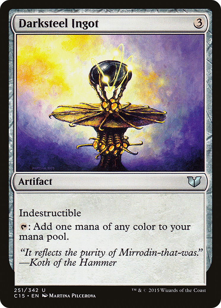 Darksteel Ingot (C15-251) [Commander 2015] MTG Single Wizards of the Coast