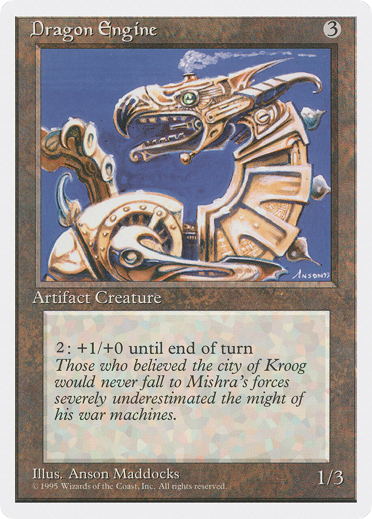 Dragon Engine (4ED-317) [Fourth Edition] MTG Single Wizards of the Coast