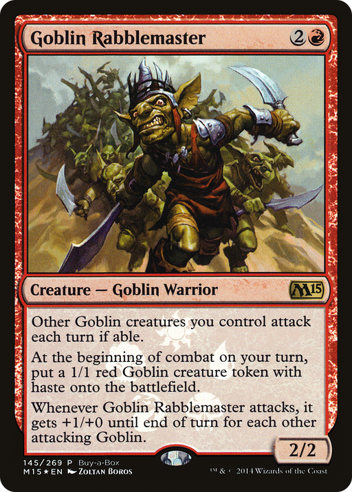 Goblin Rabblemaster (BABP-145) [Magic 2015 Promos] Foil MTG Single Wizards of the Coast