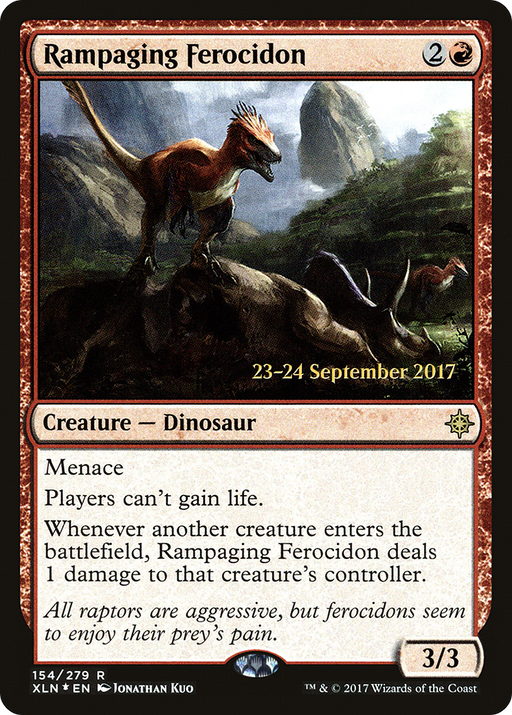 Rampaging Ferocidon (PRE-154) [Ixalan Promos] Foil MTG Single Wizards of the Coast