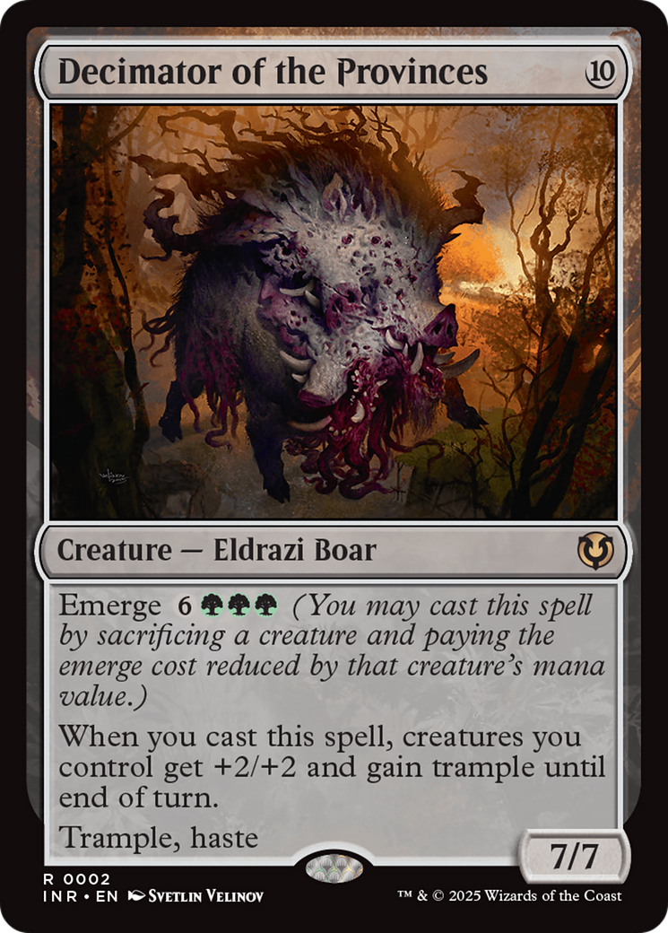 Decimator of the Provinces (INR-002) [Innistrad Remastered] Foil MTG Single Wizards of the Coast