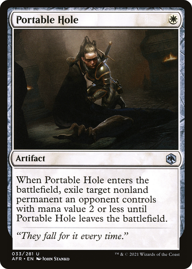 Portable Hole (AFR-033) [Adventures in the Forgotten Realms] Foil MTG Single Wizards of the Coast