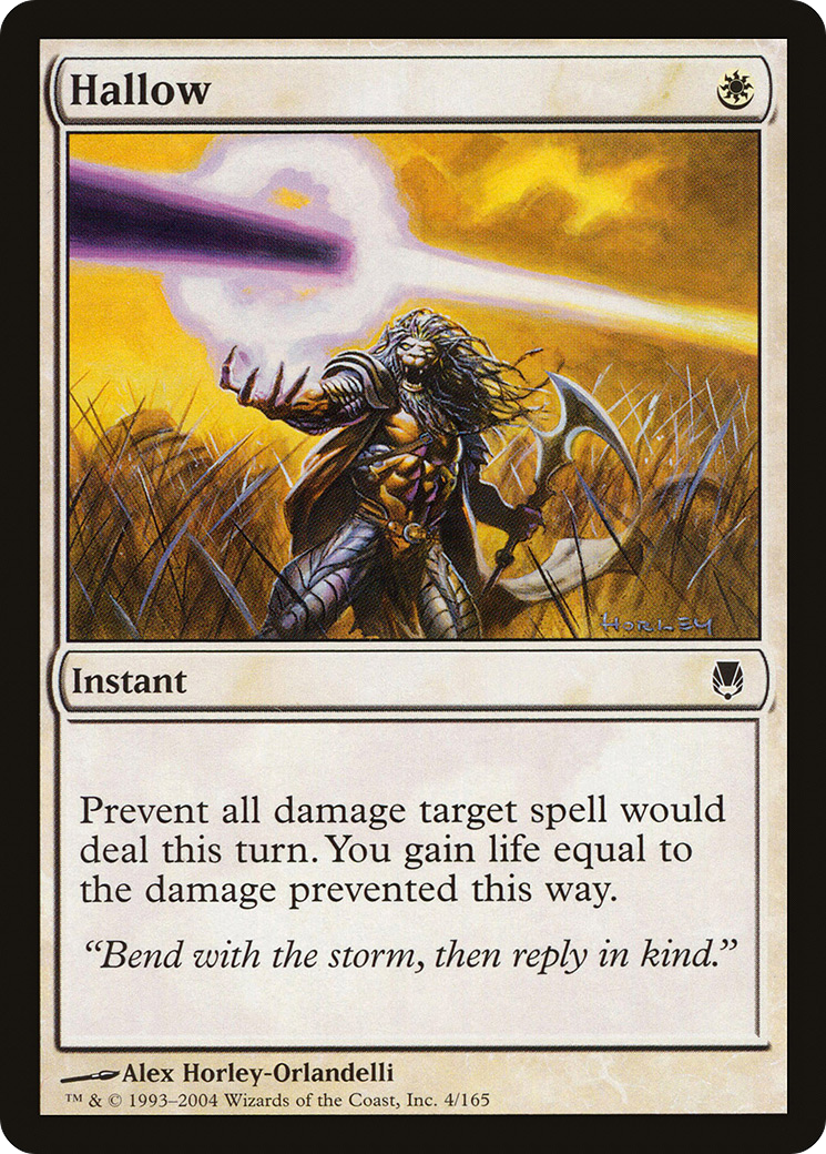 Hallow (DST-004) [Darksteel] Foil MTG Single Wizards of the Coast
