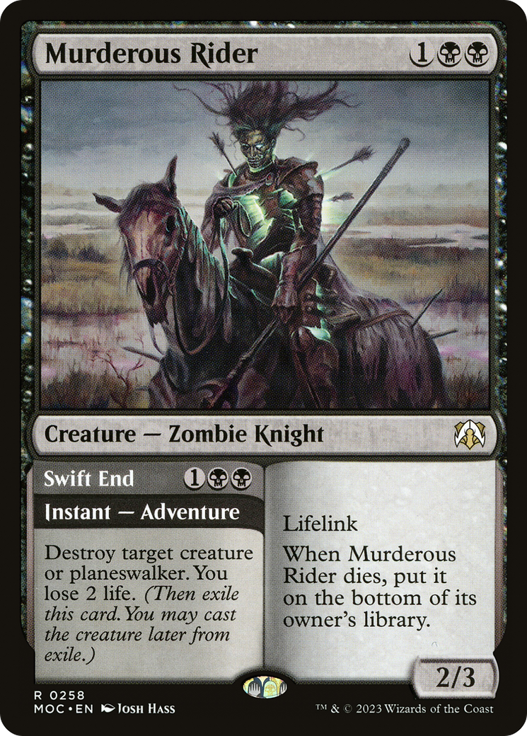 Murderous Rider (MOC-258) [March of the Machine Commander] MTG Single Wizards of the Coast