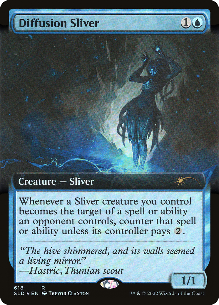 Diffusion Sliver (SLD-618) [Secret Lair] Drop (Extended Art) Foil MTG Single Wizards of the Coast