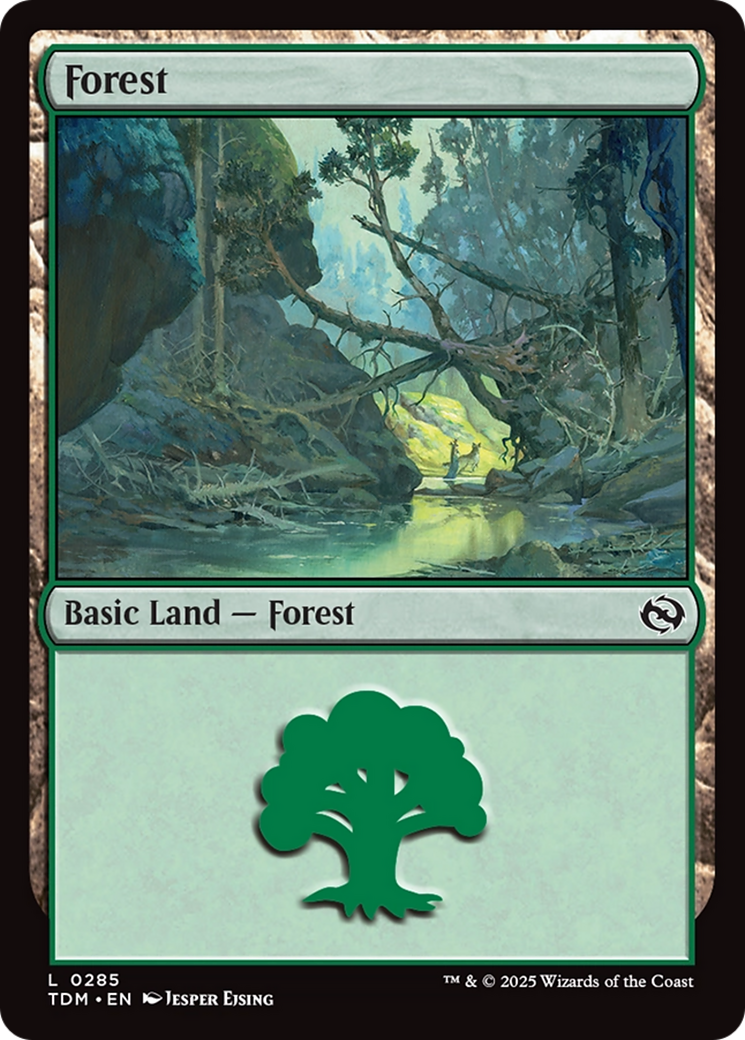 Forest (0285) (TDM-285) [Tarkir: Dragonstorm] MTG Single Wizards of the Coast