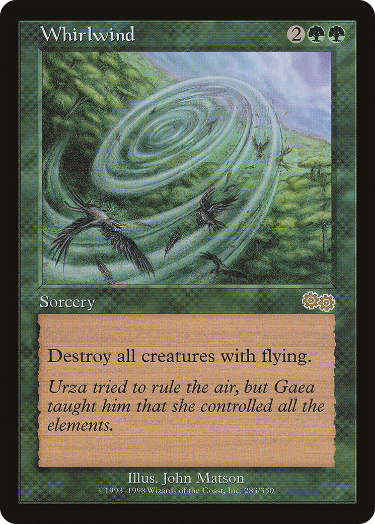Whirlwind (USG-283) [Urza's Saga] MTG Single Wizards of the Coast