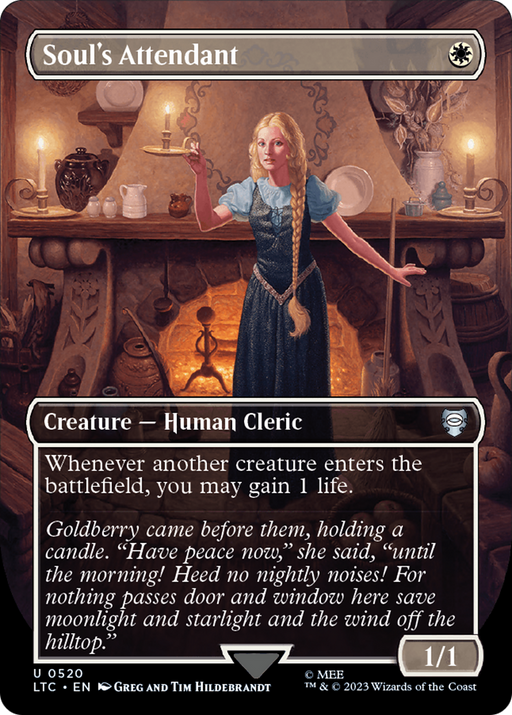 Soul's Attendant (LTC-520) [Tales of Middle-earth Commander] (Borderless) Foil MTG Single Wizards of the Coast