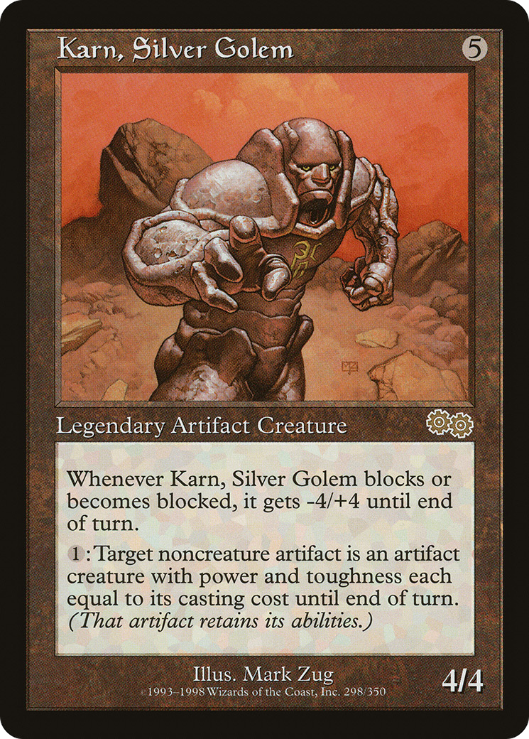Karn, Silver Golem (USG-298) [Urza's Saga] MTG Single Wizards of the Coast