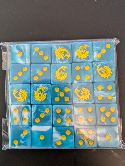 Baron of Dice: "Sea Monsters - Yellow" 25x16mm Square Corner Dice Dice & Gaming Accessories Baron of Dice