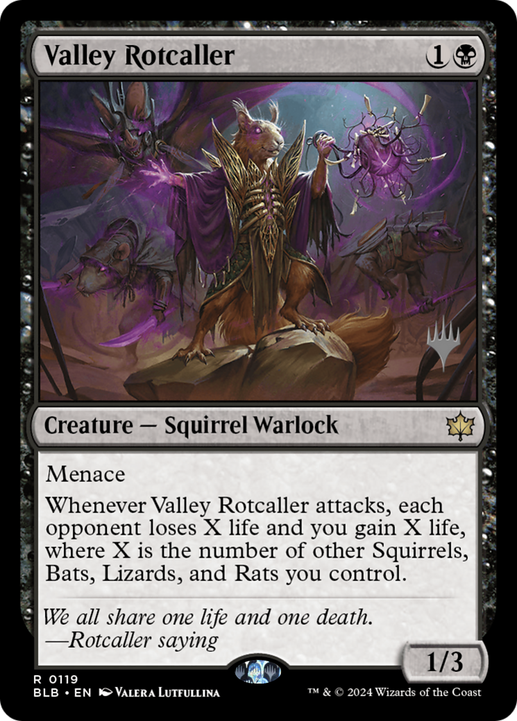 Valley Rotcaller (PPBLB-119) [Bloomburrow Promos] MTG Single Wizards of the Coast