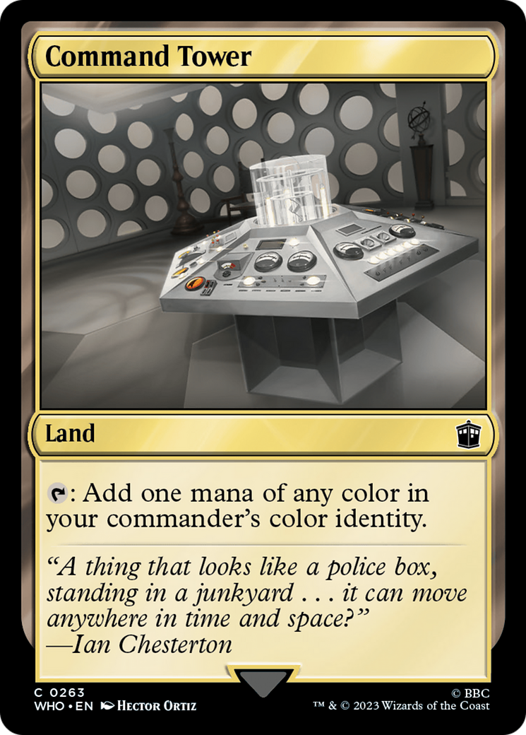 Command Tower (0263) (WHO-263) [Doctor Who] MTG Single Wizards of the Coast