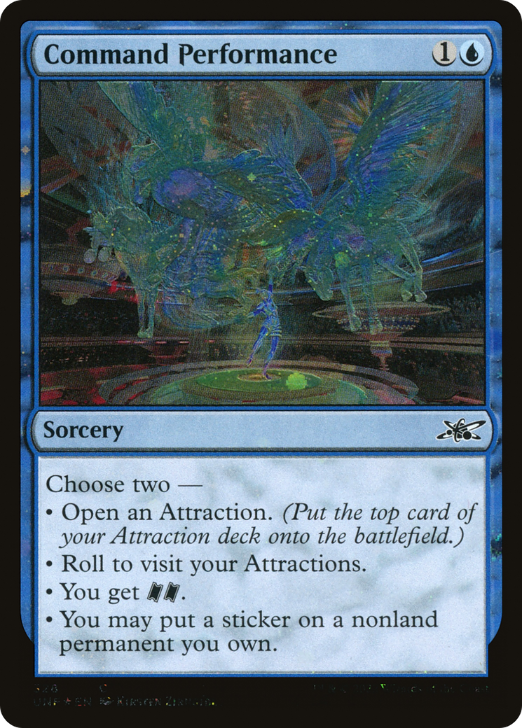 Command Performance (Galaxy Foil) (UNF-328) [Unfinity] Foil MTG Single Wizards of the Coast