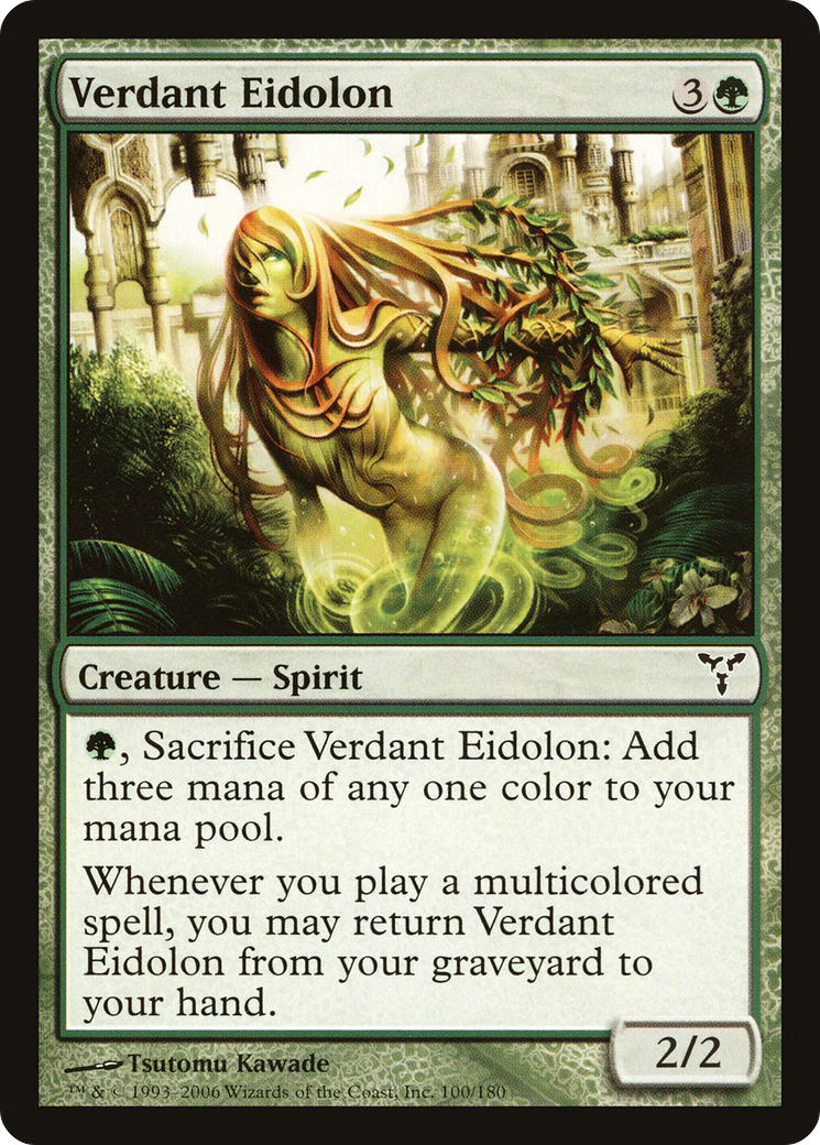 Verdant Eidolon (DIS-100) [Dissension] Foil MTG Single Wizards of the Coast