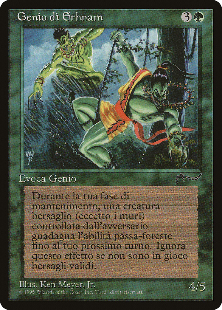 Erhnam Djinn (Italian) - "Genio di Erhnam" (REN-) [Misc] Rinascimento MTG Single Wizards of the Coast