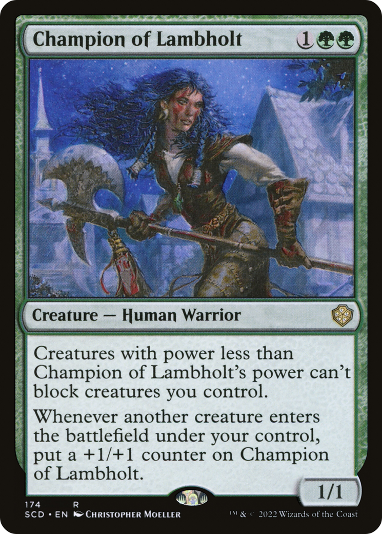 Champion of Lambholt (SCD-174) [Starter Commander Decks] MTG Single Wizards of the Coast