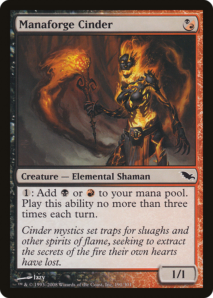 Manaforge Cinder (SHM-191) [Shadowmoor] Foil MTG Single Wizards of the Coast