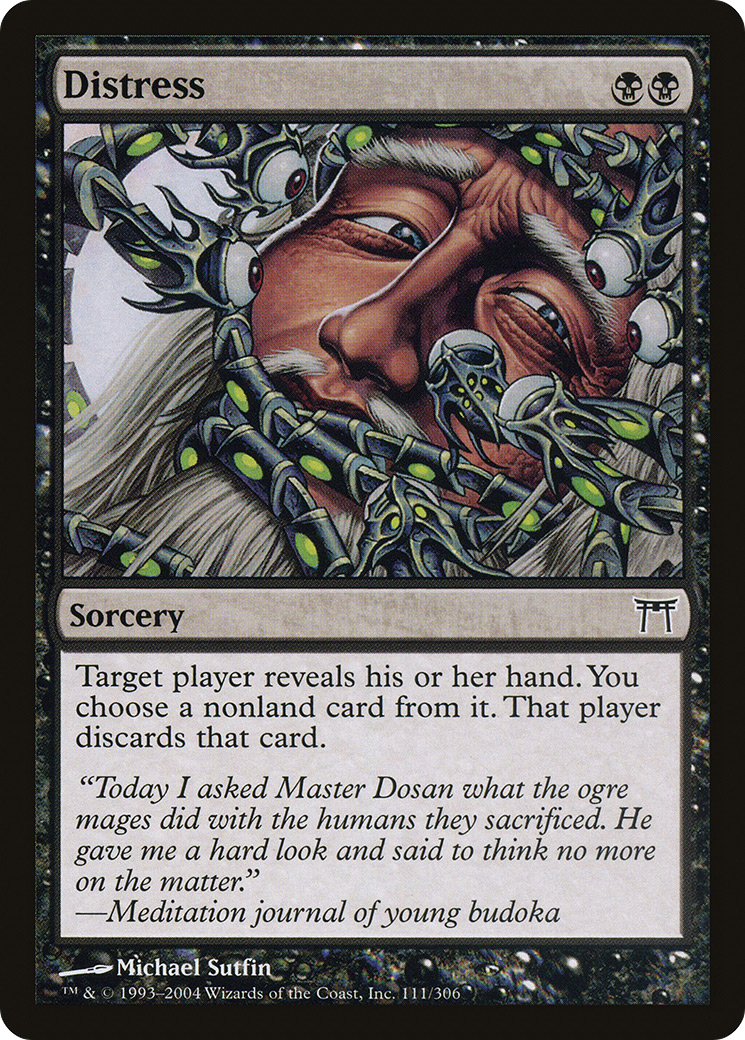 Distress (CHK-111) [Champions of Kamigawa] Foil MTG Single Wizards of the Coast